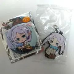 葬送のフリーレン　缶バッジ　ラバーマスコット