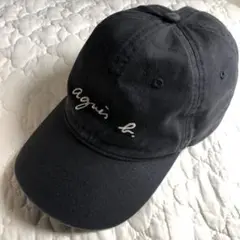 アニエスベー agnes b. ベースボールキャップ　黒キャップ