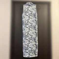 ZARA マーブル模様 ノースリーブワンピース