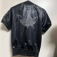 バッグデカトレフォイル3ラインライダースジャケットXS