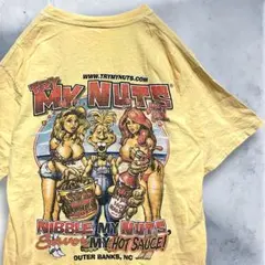 BJRR ピンナップガールTシャツ 古着 ピーナッツ 広告 セクシー エロ ネタ
