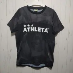 ATHLETA ブラック グラフィックシャツ S