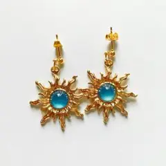 輝く太陽のピアス