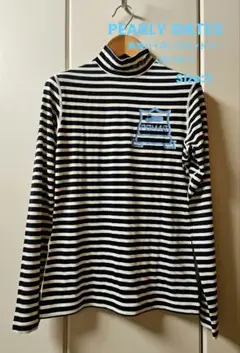 PEARLY GATES　ゴルフウェア　長袖ハイネックカットソー　ボーダー