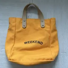 イエロー WEEKEND トートバッグ