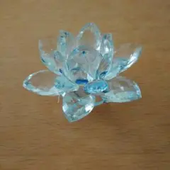 ガラス製 蓮の花 オーナメント