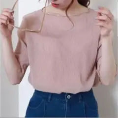 アルシーヴ　シアー楊柳プルオーバー