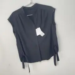 12twelve agenda サイドリボンフレンチスリーブチュニックブラウス