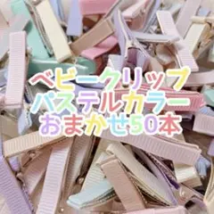 ベビークリップ　パステルカラーおまかせ50本