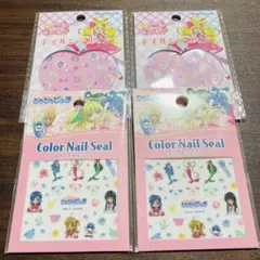 ネイルシール　ぴちぴちピッチ　プリギュア　4枚セット　ネイル　シール　ハンド　手