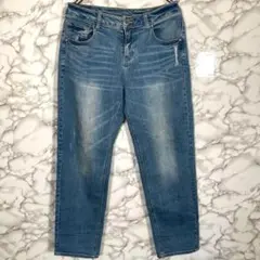 HK WORKS LONDON/ダメージジーンズデニム【W67H91】