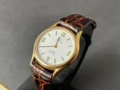 【新品ベルト、電池】OMEGA オメガ デビル アンティーク クォーツ 腕時計