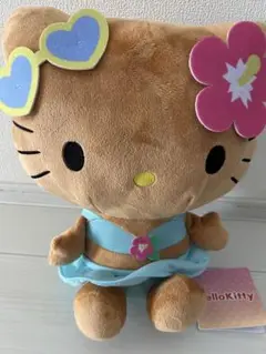 【新品】ハローキティ 日焼けギャルVer. ぬいぐるみLサイズ