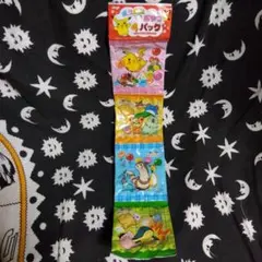 2001年発売　吊り下げお菓子　Meijiポケモンおやつ４パック　✿空袋のみ✿