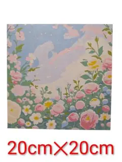 花のキャンバスアート　20cm×20cm