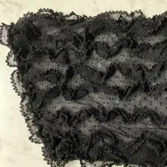カネコイサオサッシュベルト黒ポルカドットチュールレースピンクハウス