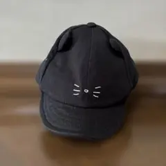 猫耳付き黒キャップ