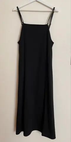 グローバルワーク　スゴラクストレッチキャミワンピース　ブラック　Regular