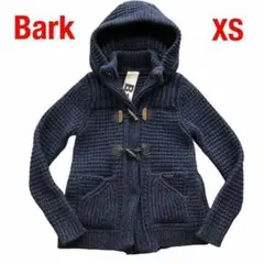 Bark バーク 圧縮ニットダッフルコート ショート丈 ネイビー XS