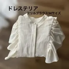 【美品】DRESSTERIOR 21AW 完売 大人フリルブラウス34白 長袖