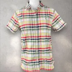 Arnold palmer チェック半袖シャツブラウス　Mサイズ　a991