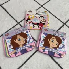ミニタオル　３枚組　ディズニー　ソフィア　ツムツム