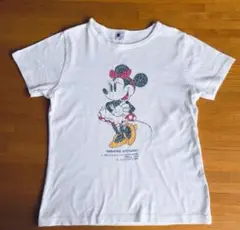 レア　ディズニー　ミニーマウス　テイシャツ　⭕️M(Sに近い)サイズ