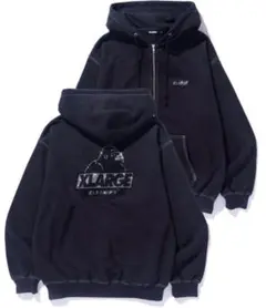 XLARGE ブラック ジップアップパーカー