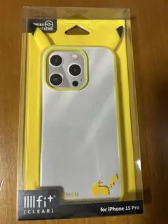 ピカチュウ耳付きクリアスマホケース for iPhone 15 Pro
