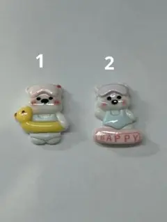 クマのキャラクター　デコパーツ