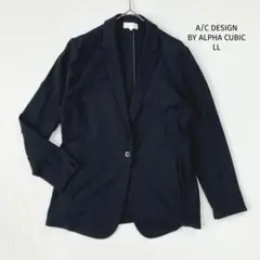 A/C DESIGN BY ALPHA CUBIC ジャケット【LL】春秋 黒