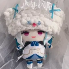 10cm ぬいぐるみ　にじさんじ　ぱぺっと　ぬい服　帽子　ニット帽　白