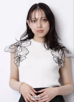 【美品】Mystrada♡エンブロイダリーニット