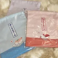 サンリオ巾着 ハローキティ シナモロール クロミ 寿司