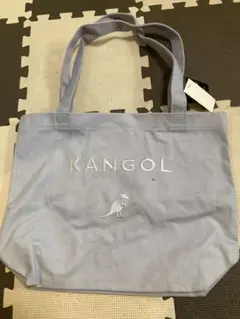 KANGOL カンゴール トートバッグ パープル　ロゴ刺繍入り
