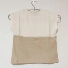 １点限り◆キッズ服 Tシャツ 子ども服 アイボリーとベージュ 110cm