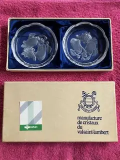 Val Saint Lambert てんとう虫型　ガラス置物 Val Saint Lambert てんとう虫型 ガラス置物
