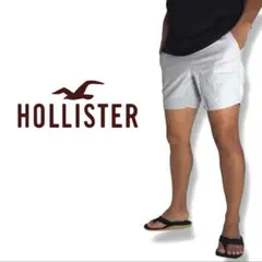 HOLLISTAR｜サマーリネンブレンドジョガーショーツ麻アバクロルール925
