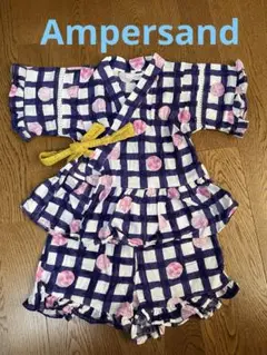 Ampersand 甚平 120サイズ ネイビー