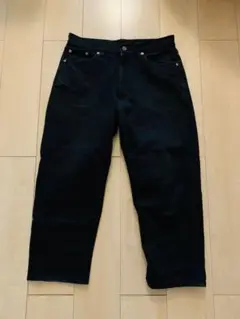 【MUJILABO・無印良品】ブラックデニムパンツ サイズ28