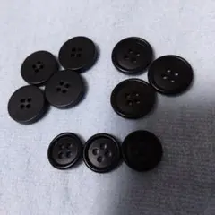 No.3 黒ボタン３種　１０個