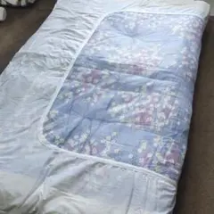 掛け布団 花柄 ブルー