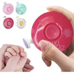 赤ちゃん用爪切り ピンク 花柄
