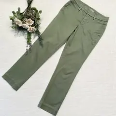 美品《MARIEBELLE JEAN マリベルジーン》カーキ ボトムス 24