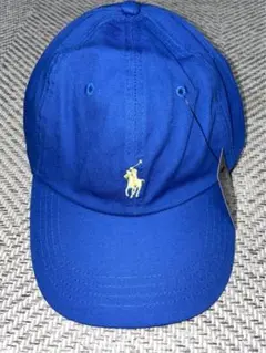 POLOラルフローレンキャップ 青