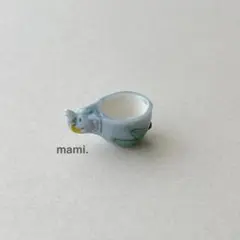 フェーヴ　ゾウさんのミニカップ　フランス　フェーブ　ミニチュア陶器　f-3549