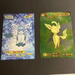 ポケモンブロマイド　リーフィア、グレイシア