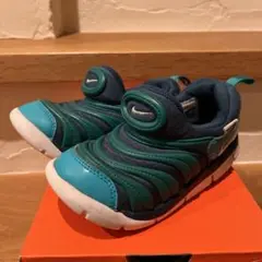 Nike キッズシューズ スリッポン 青緑　ダイナモ16センチ