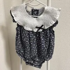 【美品】Mepouren メポルン 花柄ロンパース