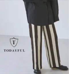 TODAYFUL Jacquard Stripe Pants トゥデイフル